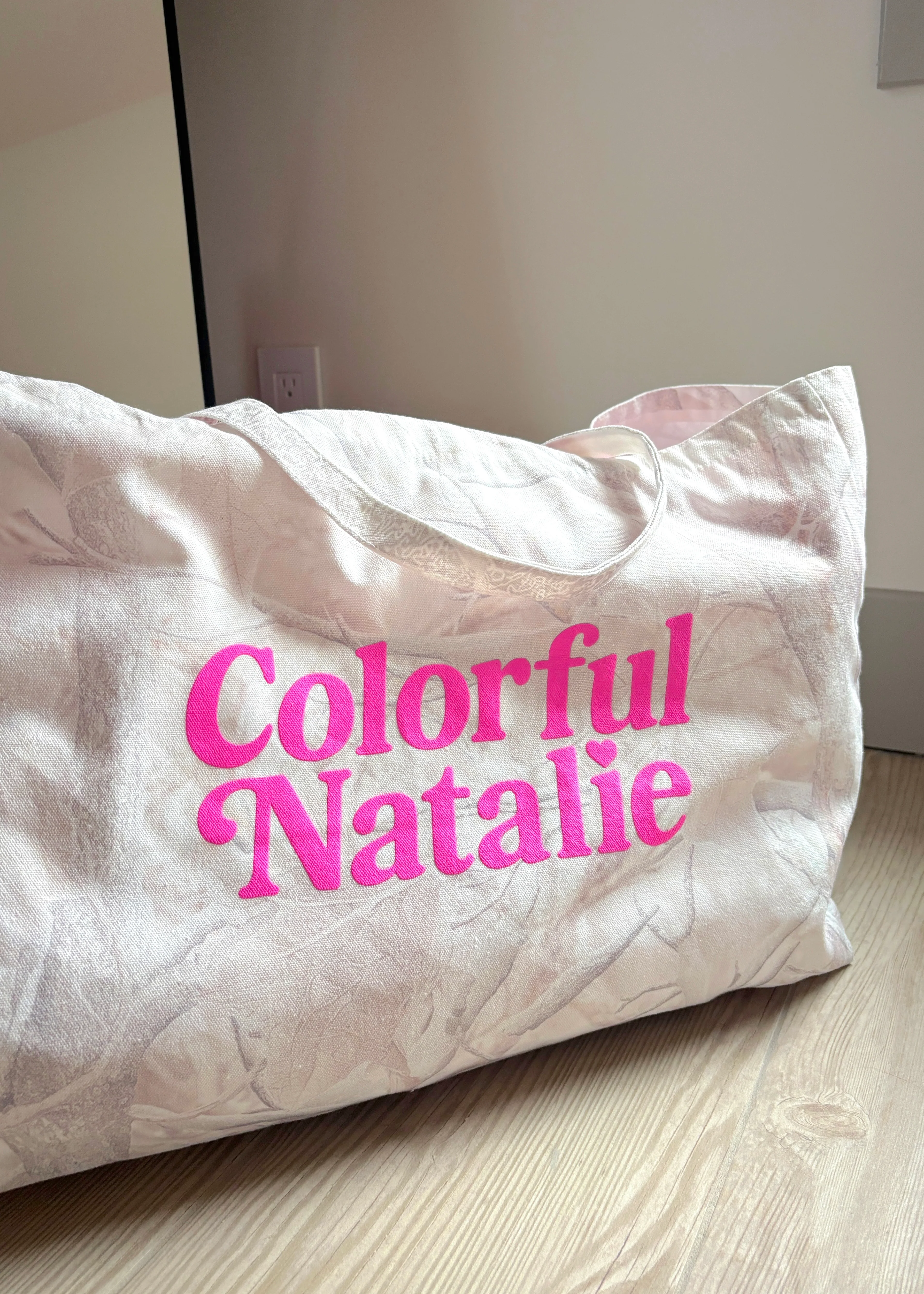 Camo CN Puff XL Tote Bag - Image 3