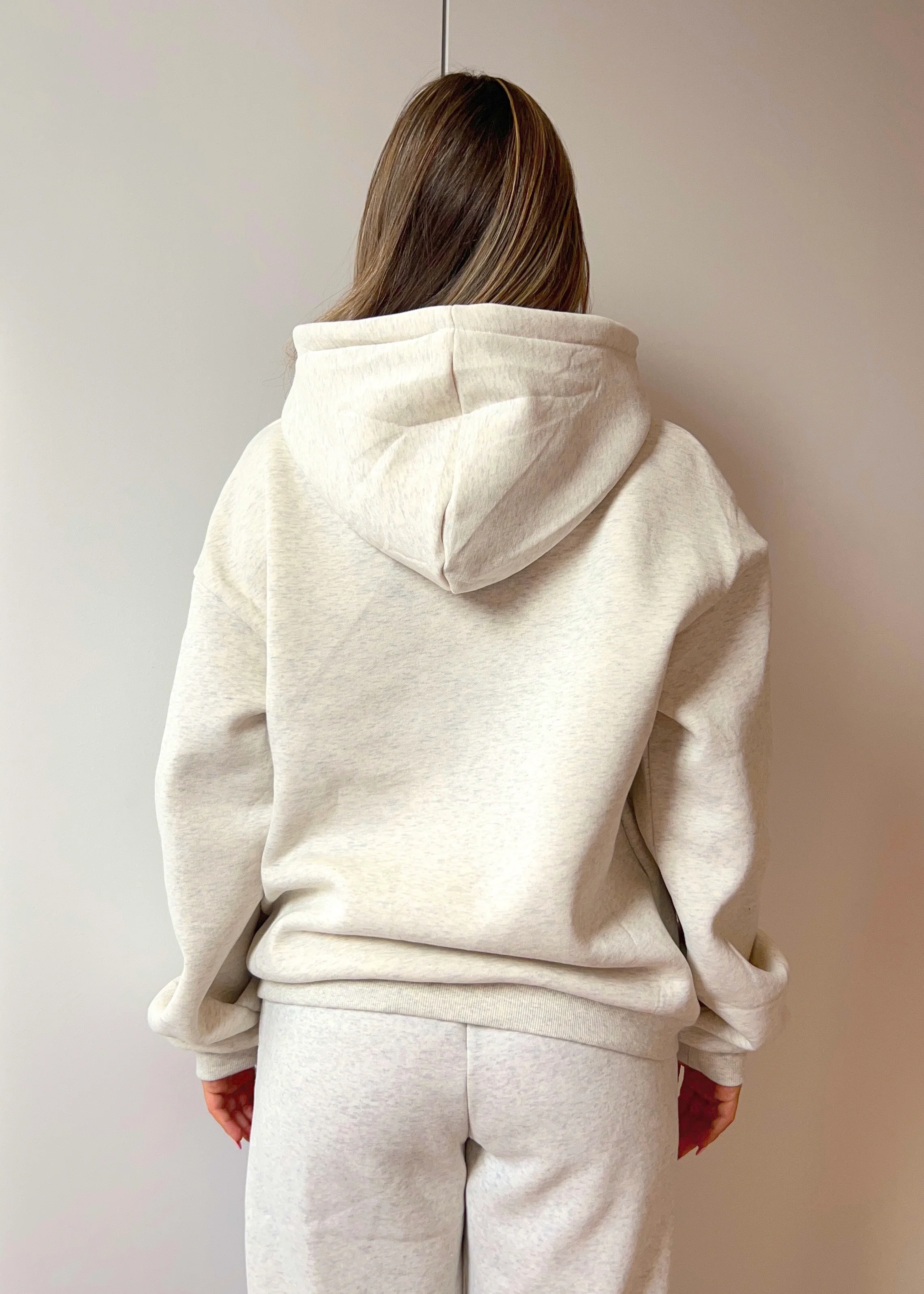 Grey Dots Embroidered NYC Hoodie - Image 3