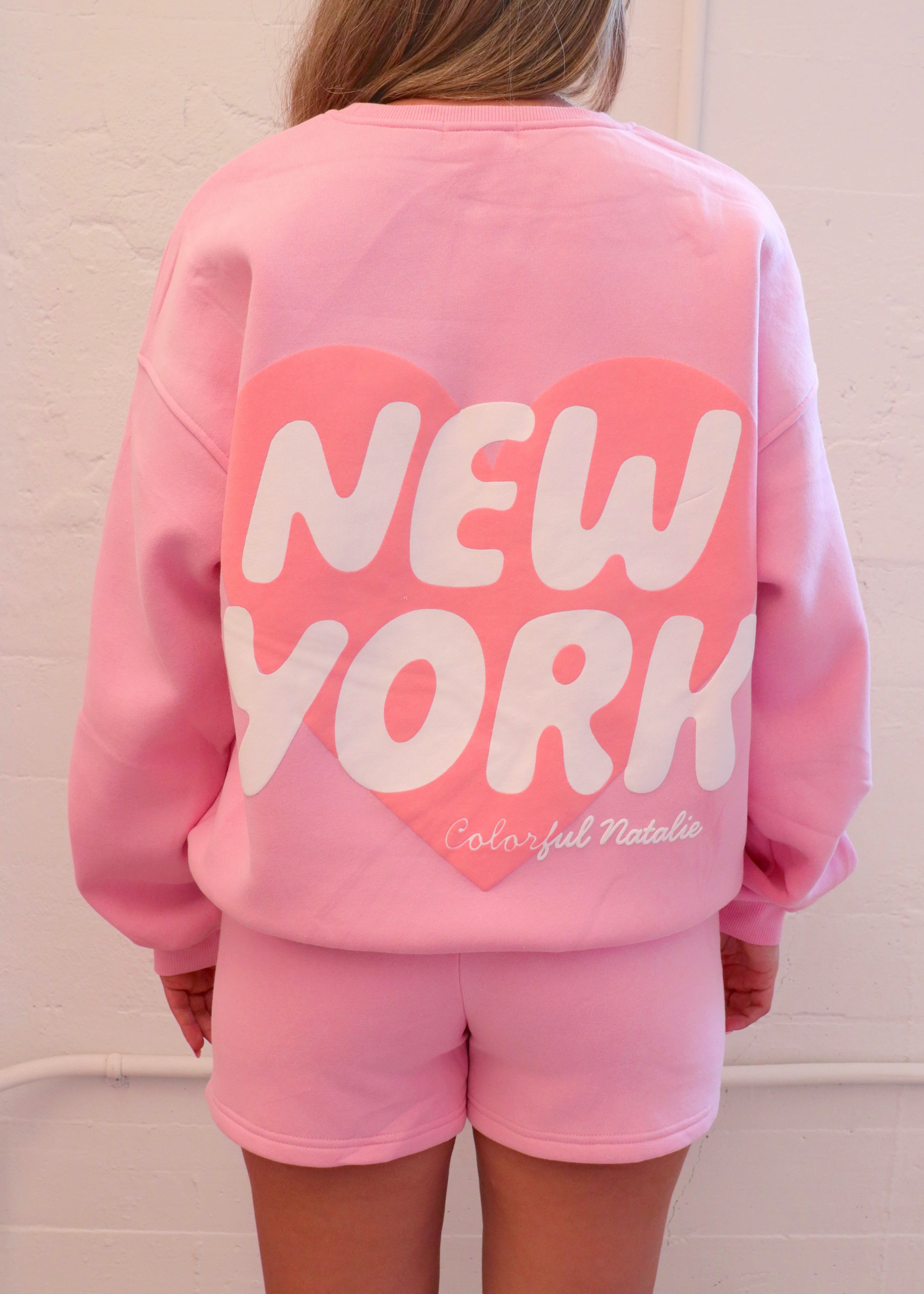 New York Pink Heart Crewneck - Image 3