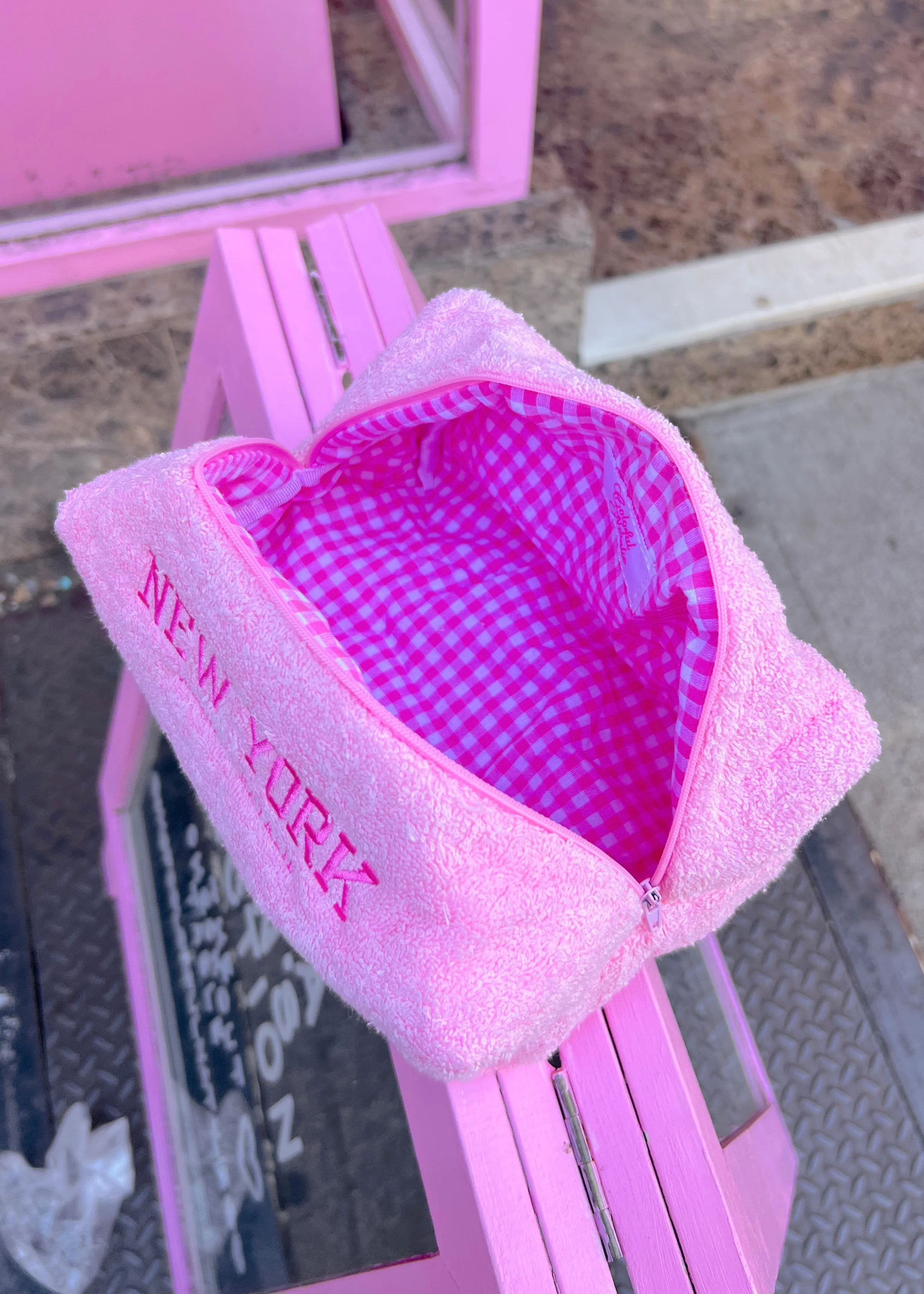 Pink Terry New York Makeup Bag - Image 3