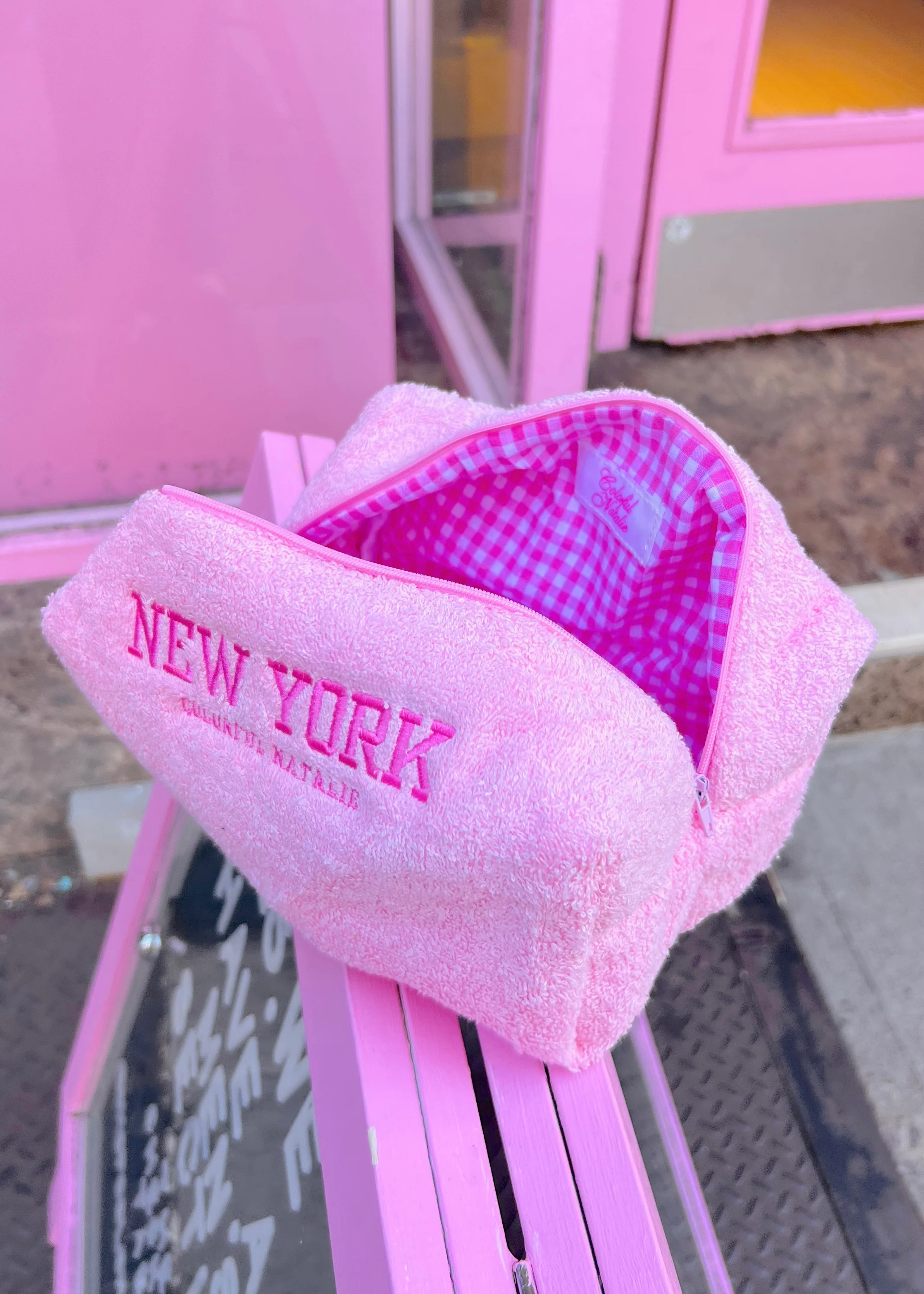 Pink Terry New York Makeup Bag - Image 4
